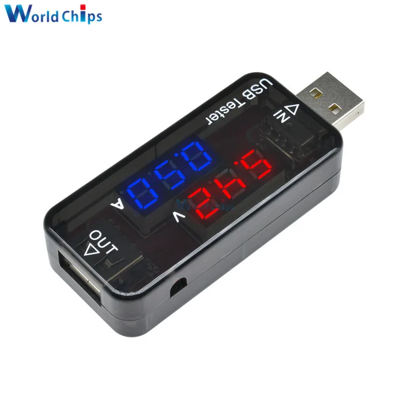 3-разрядный 4-разрядный USB-тестер напряжения в два ряда | Электронные компоненты и