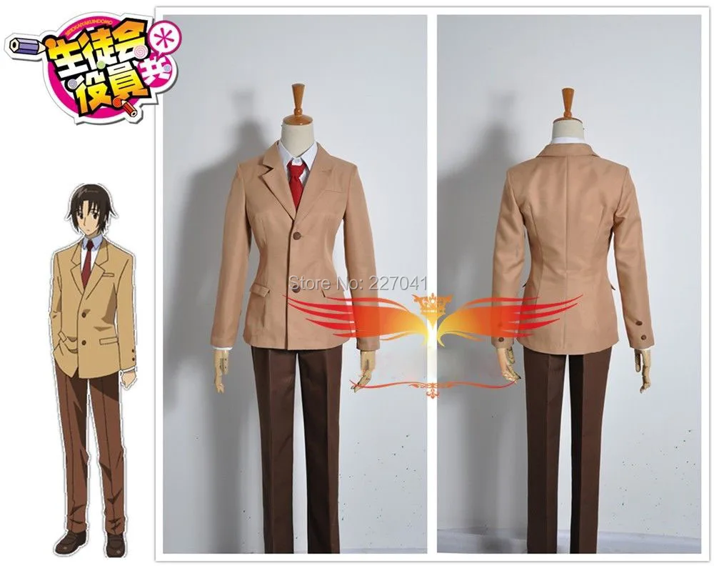 Униформа из аниме Seitokai Yakuindomo Takatoshi Tsuda Osai Академия костюм для игры на заказ