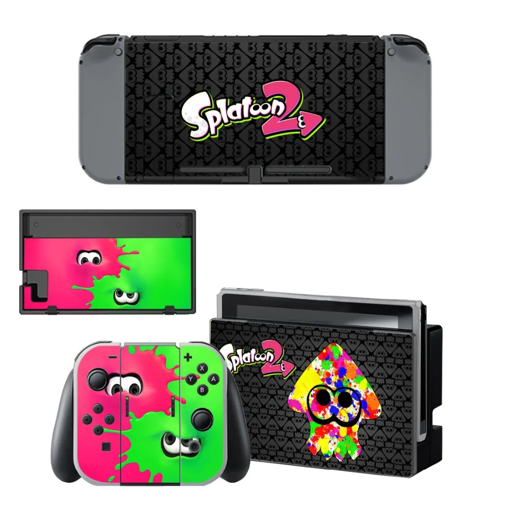 Игра Splatoon 2 кожи Стикеры виниловые обои для NintendoSwitch перечисленные s скины Nintendo Switch