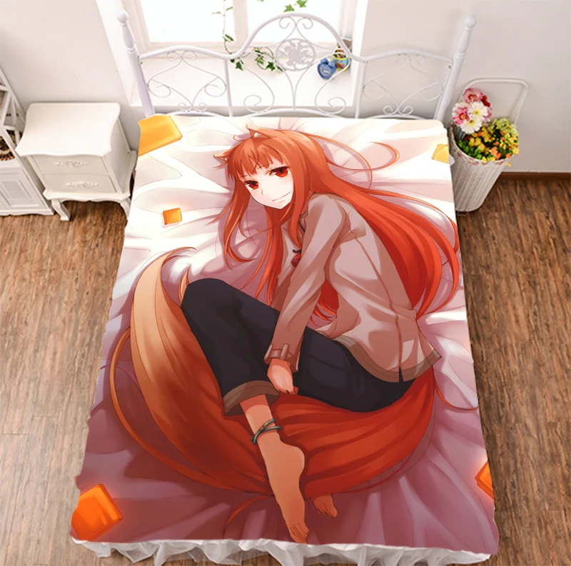 Spice and Wolf кровать в стиле аниме простыня пледы одеяло постельные принадлежности