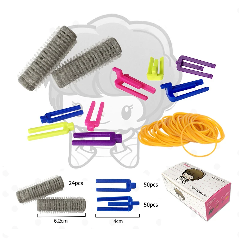 Популярный стильный валик для завивки волос с резиновой лентой набор