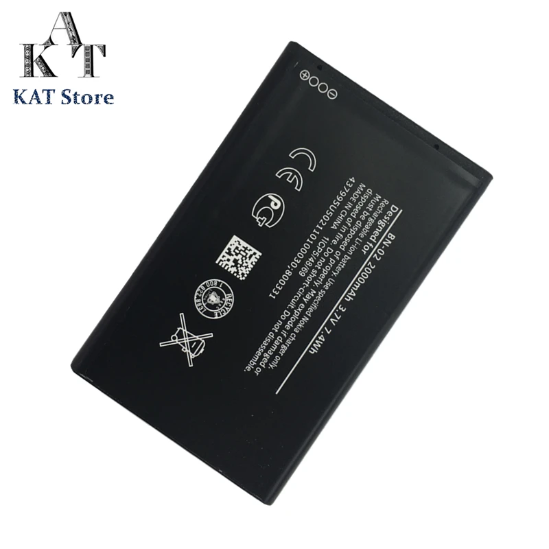 Мобильный телефон Батарея для Nokia XL 4G RM-1030 RM-1042 RM-1061 2000mAh батареи BN-02 перезаряжаемый