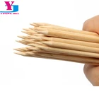 Деревянные палочки для дизайна ногтей, деревянные палочки оранжевого цвета для педикюра и кутикулы, инструменты для маникюра и красоты, 20 шт.лот
