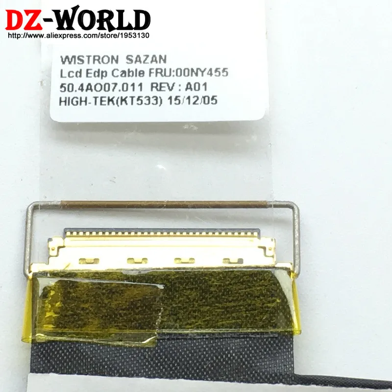 Новый оригинальный ЖК EDP кабель для ThinkPad T550 W550S T560 P50S T570 P51S Touch 00NY456 00UR856 FHD 00NY455 00UR854