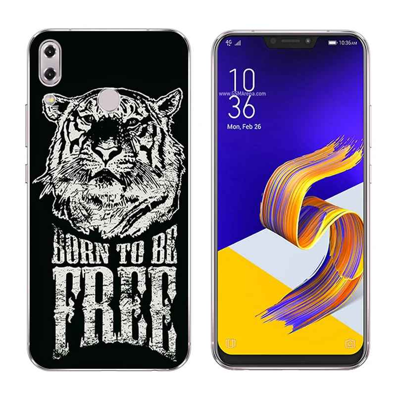 6.2 inch for Asus Zenfone 5z ZS620KL Phone Cases 5 ZE620KL Character Printing Soft Silicone TPU Back Cover |