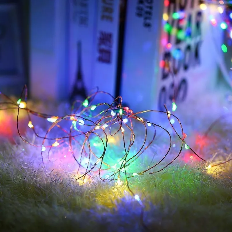 5 светодио дный м USB LED гирлянды 50 светодиодные огни фестоон сказочные