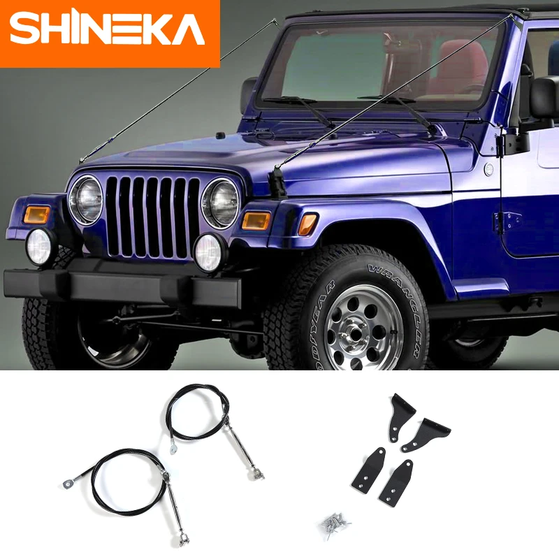 

SHINEKA Protective Frames For Jeep Wrangler tj 1997-2006 Limb Riser Kit Obstacle Eliminate Rope Deflect Hanging Branches Brush