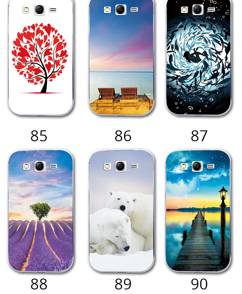Phone Case For Samsung Galaxy Core 2 Duos G355H Prime G3608 Love Heart Cover For Samsung Alpha G850F Case on Grand Duos GT i9060
