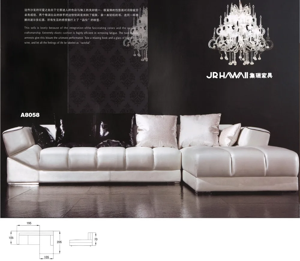 Высокое качество Хороший дизайн гостиная диван натуральная кожа Диван Набор