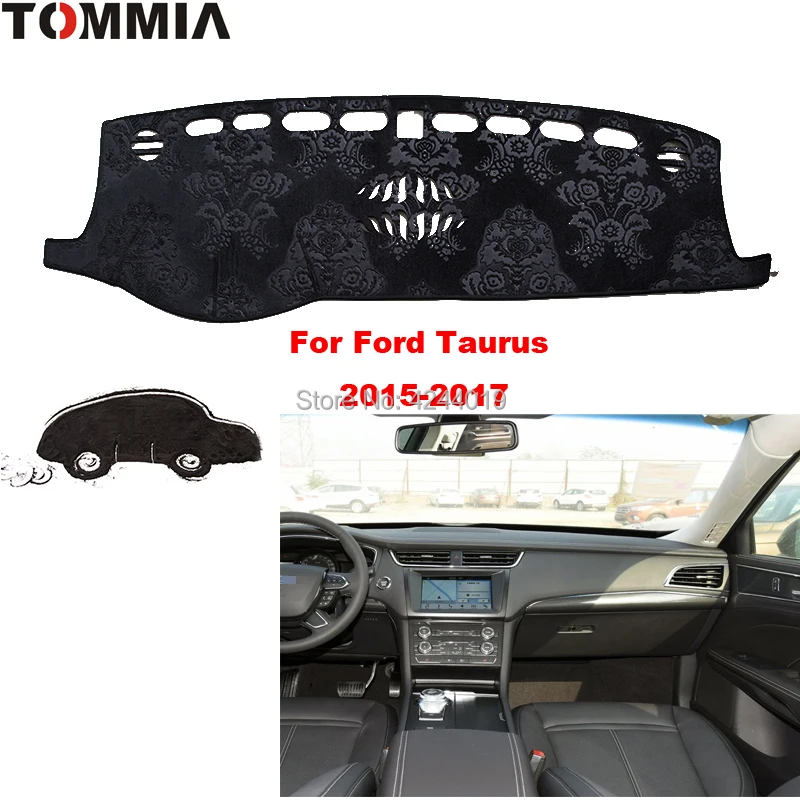 

TOMMIA Dashboard Cover Dash Mat for Car Sun Shade ANTI-UV Dash Pad Car Dashboard Mat For Ford Taurus 2015-2017