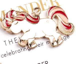 Wholesale 10pcs/lot 30*35mm Unicorn horse handmade Alloy Pendant necklaces bracelet DIY Fashion Jewelry Accessories | Украшения и