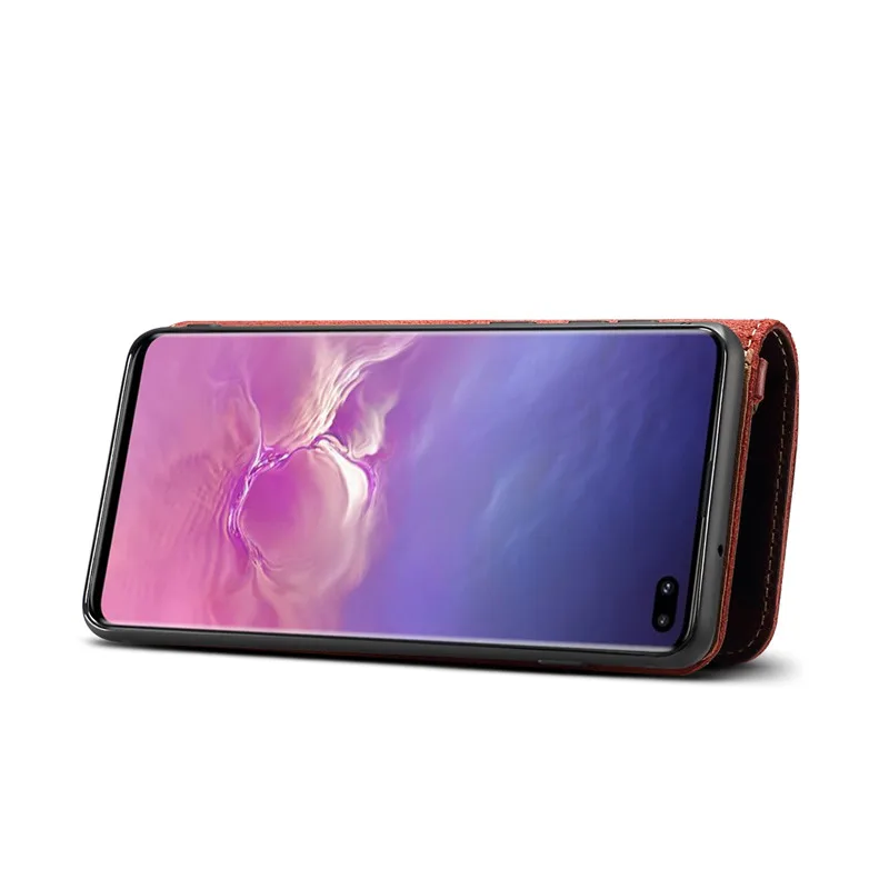 Оригинальный Официальный чехол NEWISDOM для Samsung s10 кожаный натуральный кошелек флип