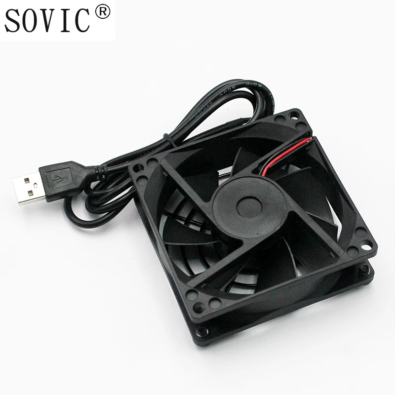 Вентилятор мини размера 1 шт. 5 в пост. Тока USB портативный Супер Бесшумный ПК