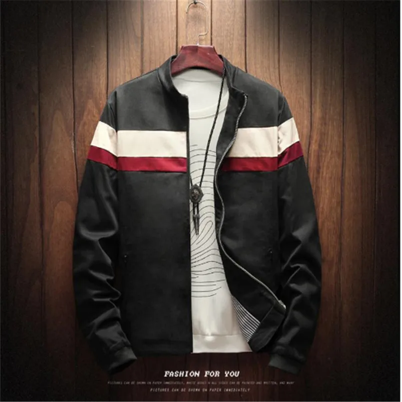 New Men Smart Casual Businessmen Jackets Coats Jaqueta Masculina Male Fashion Slim Fitted Zipper Jacket Hombre Streetwear | Мужская