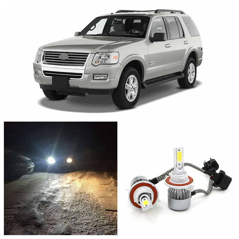 Светодиодный налобный фонарь Edislight 72 Вт лм высокая мощность для Ford Explorer 2006
