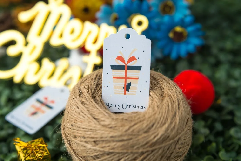 

200 шт 3,5x6,2 см бумажная этикетка Праздничная торговая марка конфетные ярлыки новогодние подарки этикетка Конфета индивидуальный тег Рождест...