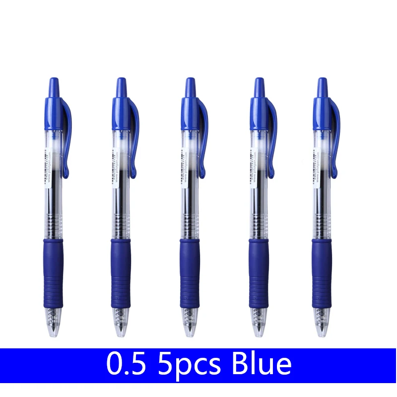 5 Blue Japan Pilot G2 гелевая ручка, 0,5 мм, водостойкая, грязеотталкивающая, без кислот, для хранения, безопасная BL-G2-5 чернил - Цвет: 5 Blue