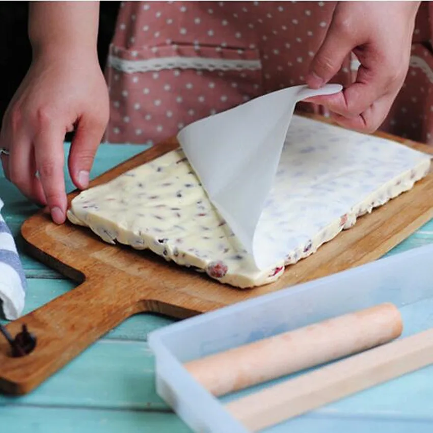4 шт./компл. DIY Форма для нуги силиконовая форма не Противоскользящий коврик деревянный Гладкий валец Nougat форма для выпечки, шоколада Кондитерские инструменты для изготовления конфет