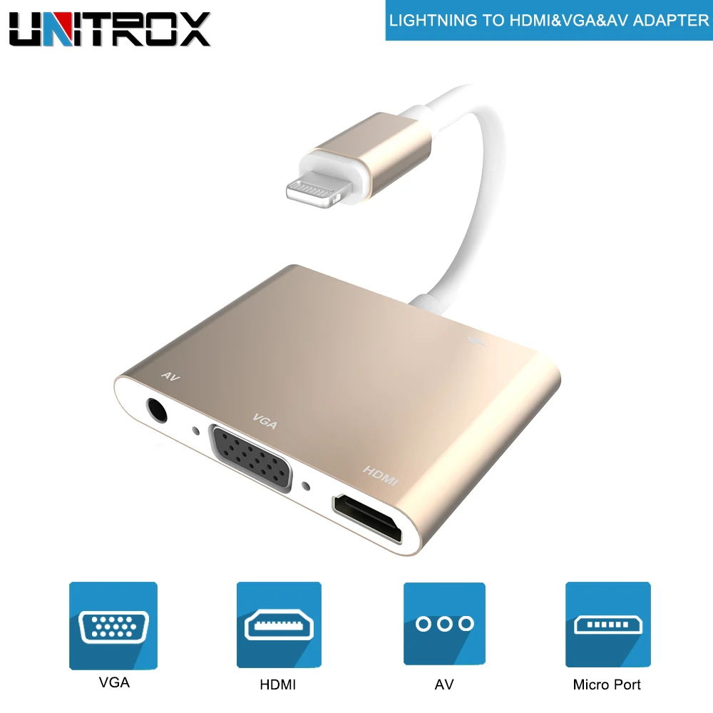 2019 Новый конвертер для Lightning HDMI VGA Jack аудио ТВ Кабель адаптер iPhone X XR XS Max 8 7 Plus 6 6S iPad