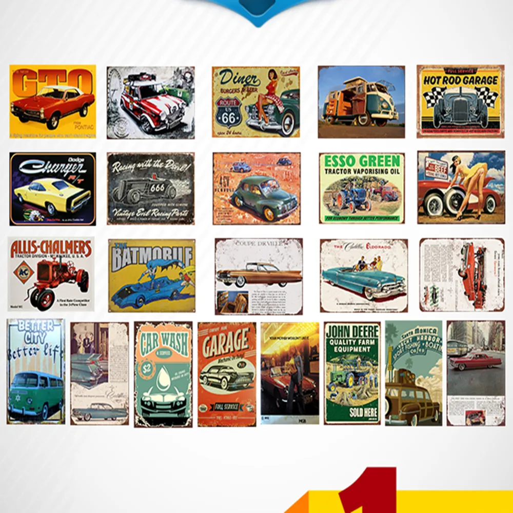 Новая Автомобильная Тракторная винтажная жестяная вывеска Ретро металлическая