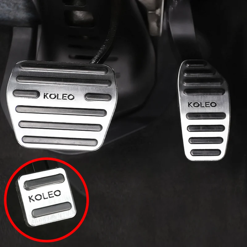Алюминиевые автомобильные педали на педали для Renault Koleos samsung QM6- Kadjar- автозапчасти аксессуары - Название цвета: 3 PCS AT Silver