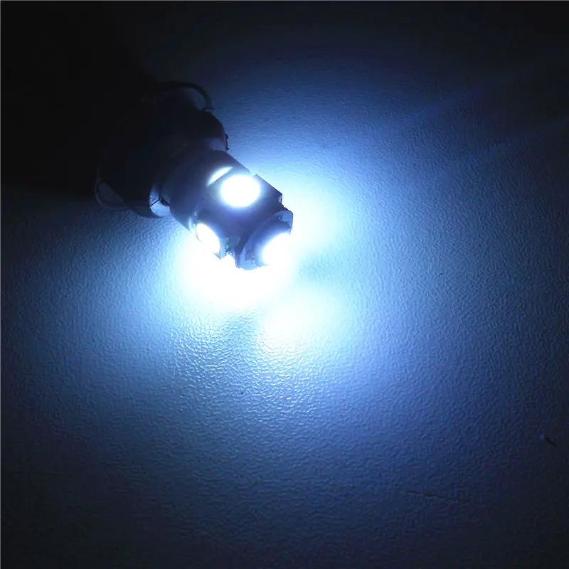 Светодиодная лампа для автомобиля 12 В 1 пара T10(5*5050 SMD) W5W W2.1X9.5d чтения сигнала