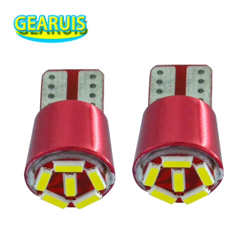 100 шт. авто LED T10 номера полярности 6 SMD 4014 0.11A 194 168 W5W 6smd автомобиля боковой Клин двери свет лампа настольная лампа Белый 12 В