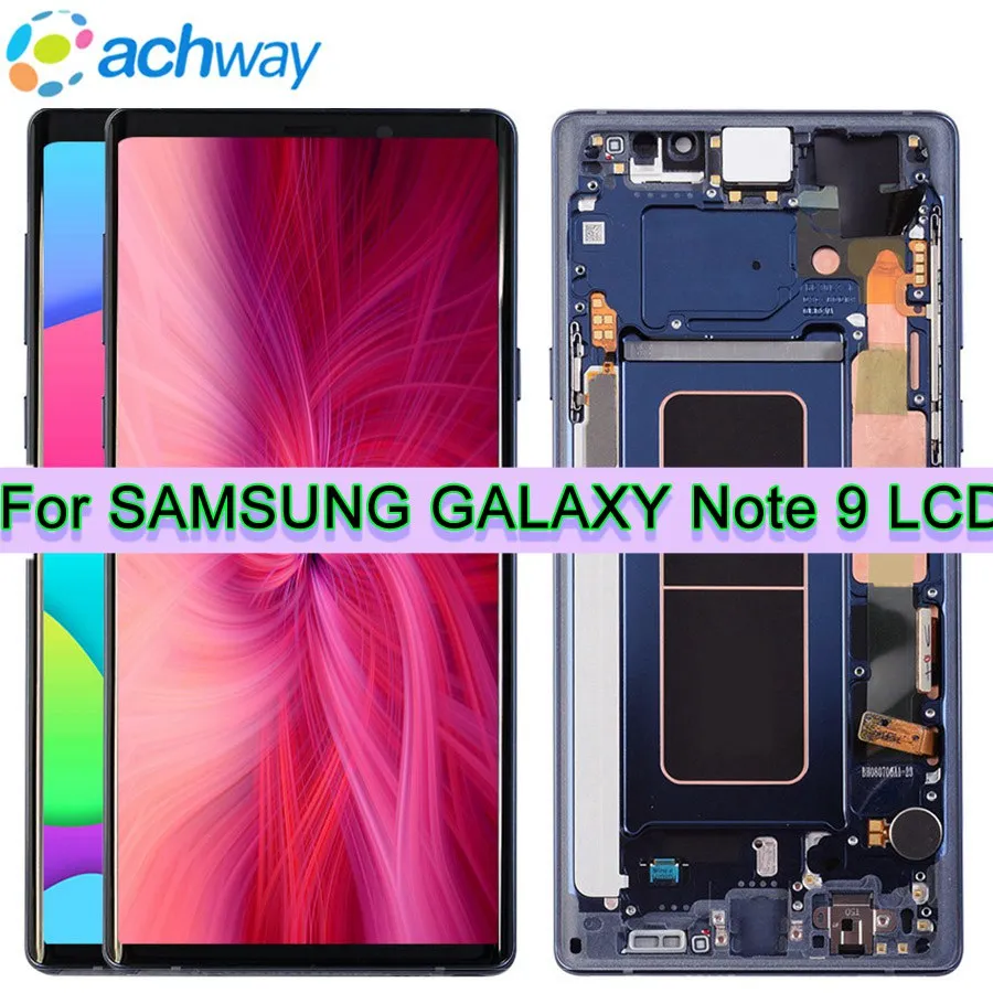 100% Протестировано для 6 4 &quotSAMSUNG GALAXY Note 9 LCD Note9 дисплей кодирующий преобразователь