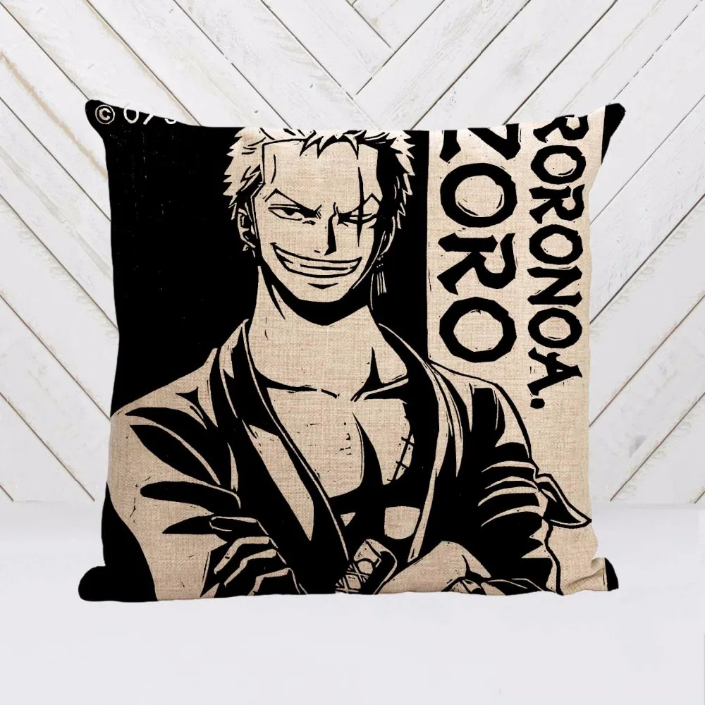 Популярная цельная наволочка в стиле аниме luffy ace zoro nami shanks красивая квадратная