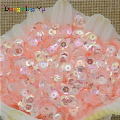 Pink Rose Горячая Распродажа 4000 шт специальный цвет кристалл 6 мм чашки Круглые свободные блестки для рукоделия пайеток Швейные Свадебные ремесла ПВХ DIY материалы - Цвет: Pink Rose