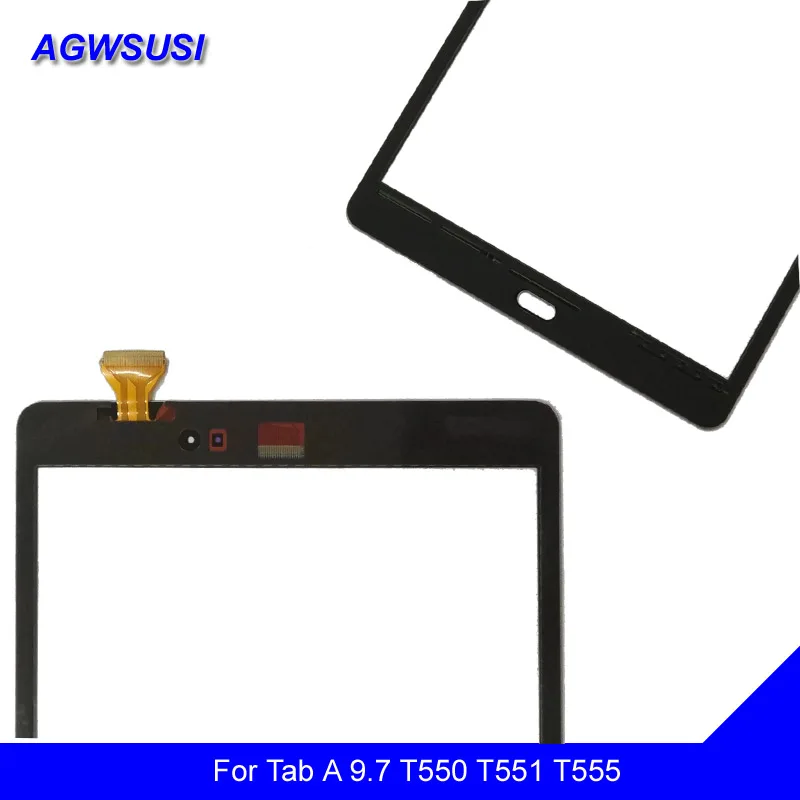For Samsung Galaxy Tab A 9.7 SM-T550 T550 T551 T555 Touch Screen Panel Digitizer Glass 100% Test | Мобильные телефоны и
