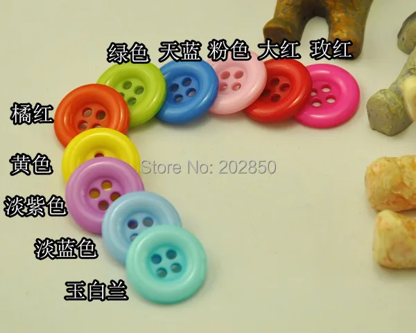 Бесплатная доставка разноцветные карамельные пуговицы 15 мм Детские застежки