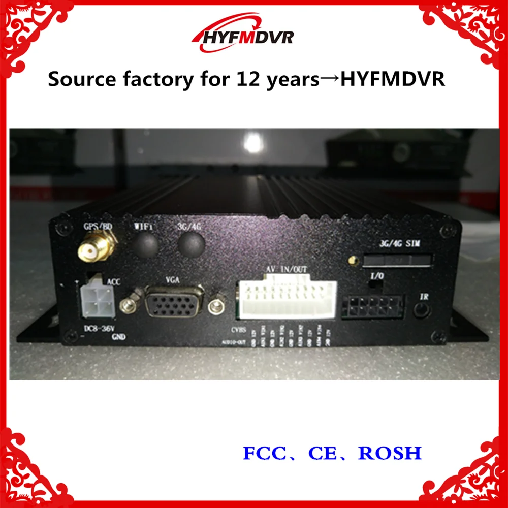 AHD 1080P GPS позиционирование Автомобильный dvr 4 канальный двойной SD карты