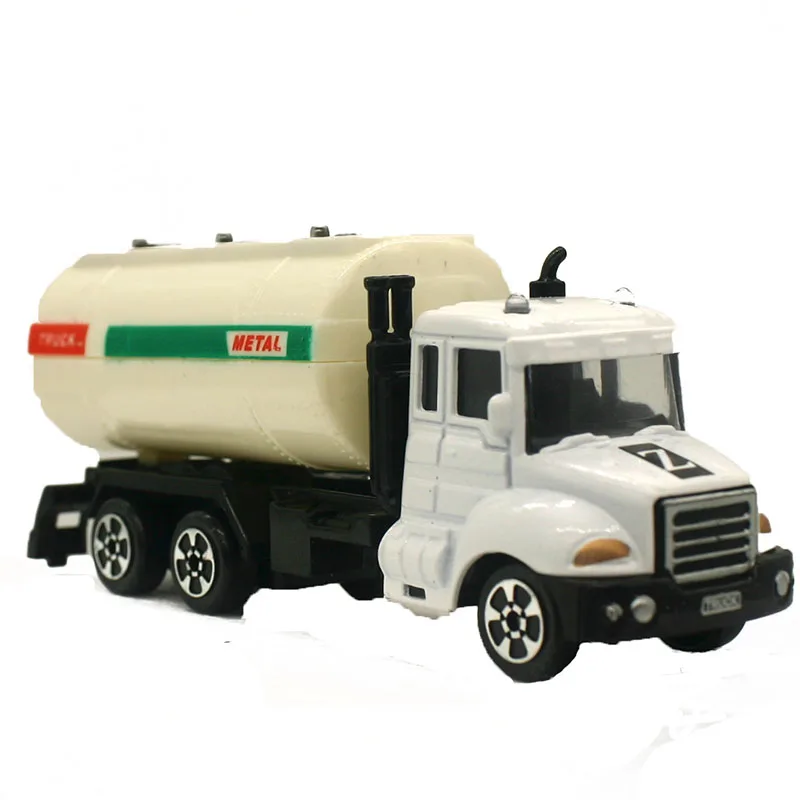 oil tank truck 15 см модели автомобилей Пластиковые литые машины Инженерная модель автомобиля пожарная машина полицейский автомобиль трактор военный подарок на день рождения украшение 1 шт - Цвет: oil tank truck