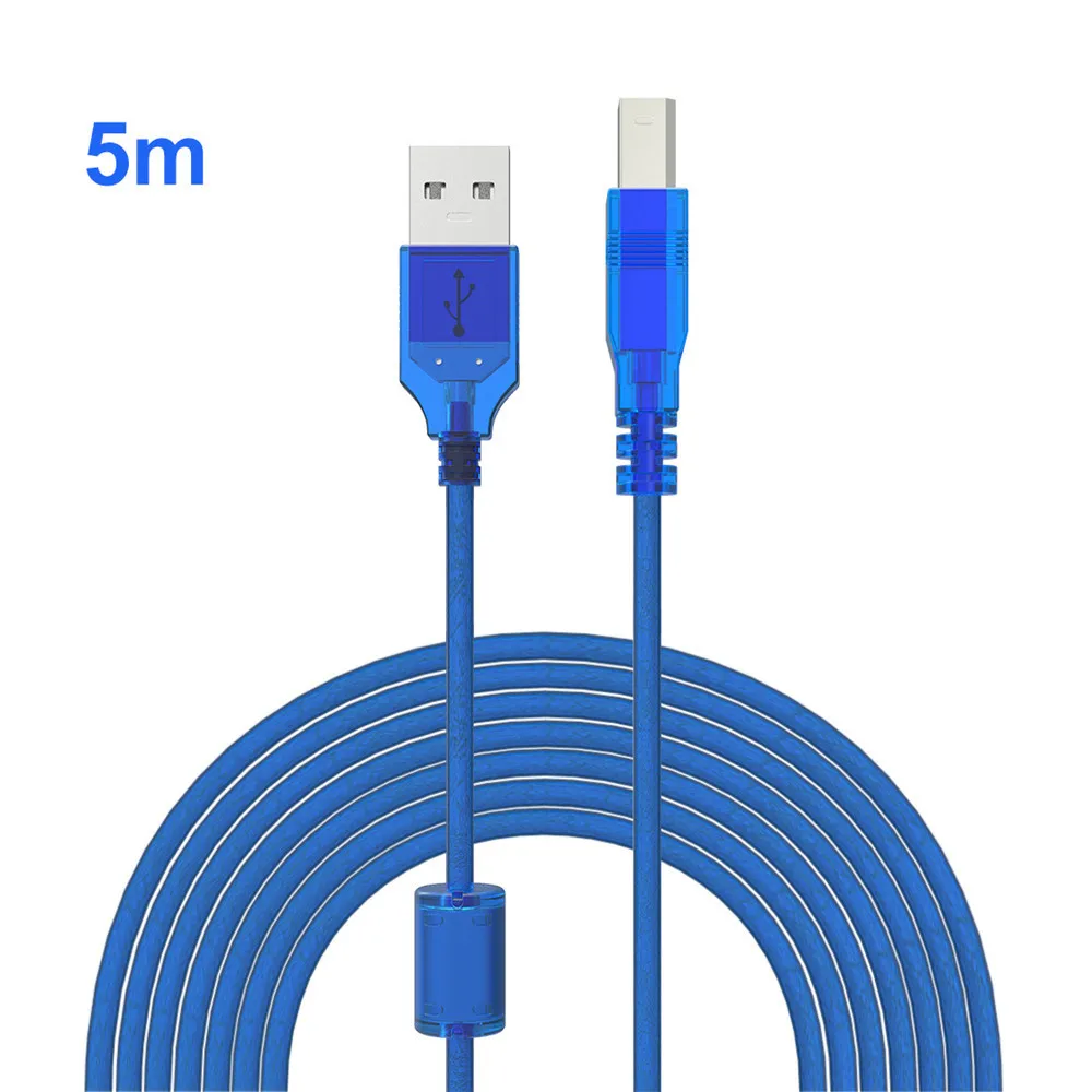 Высокоскоростной USB 2,0 type A to B Кабель для принтера со штыревыми соединителями для лазерного принтера hp