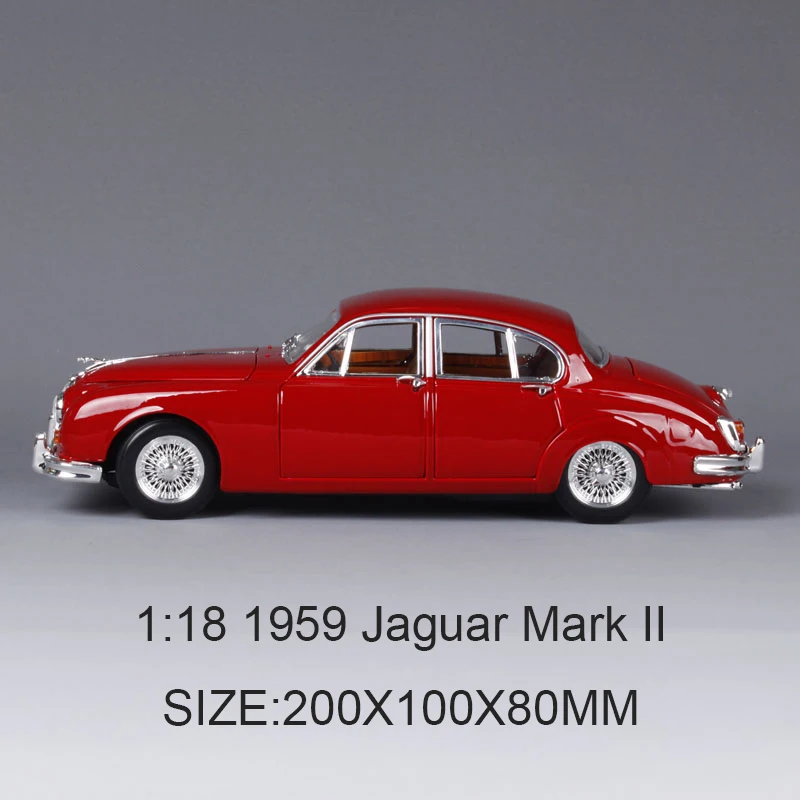 1:18 литая машина 1959 Mark II красные классические автомобили сплав автомобиль