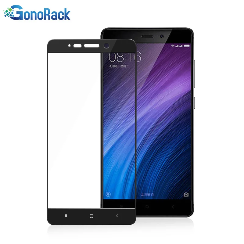 GonoRack для Xiaomi Redmi 4 телефон стекло закаленное Полное покрытие защитной пленкой