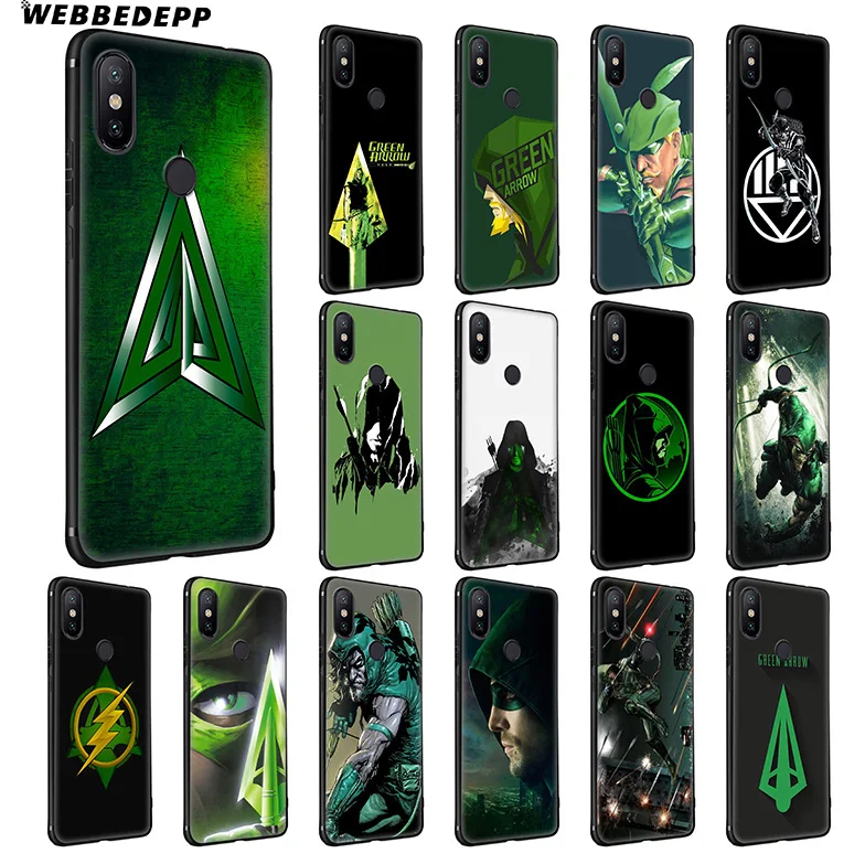 WEBBEDEPP Green Arrow Tv Soft Silicone Case for Xiaomi Redmi Note 7 6 6A 5 4 4X 4A S2 Plus Pro Lite Go |