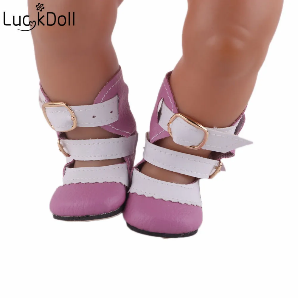 LUCKDOLL 5 видов сапог подходит 18 дюймов Американский 43 см Детские аксессуары для кукол, игрушки для девочек, поколение, подарок на день рождения