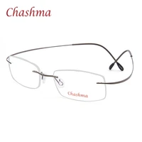 chashma brand titanium optical glasses women and men fashion rimless ultra light 2 g only frame