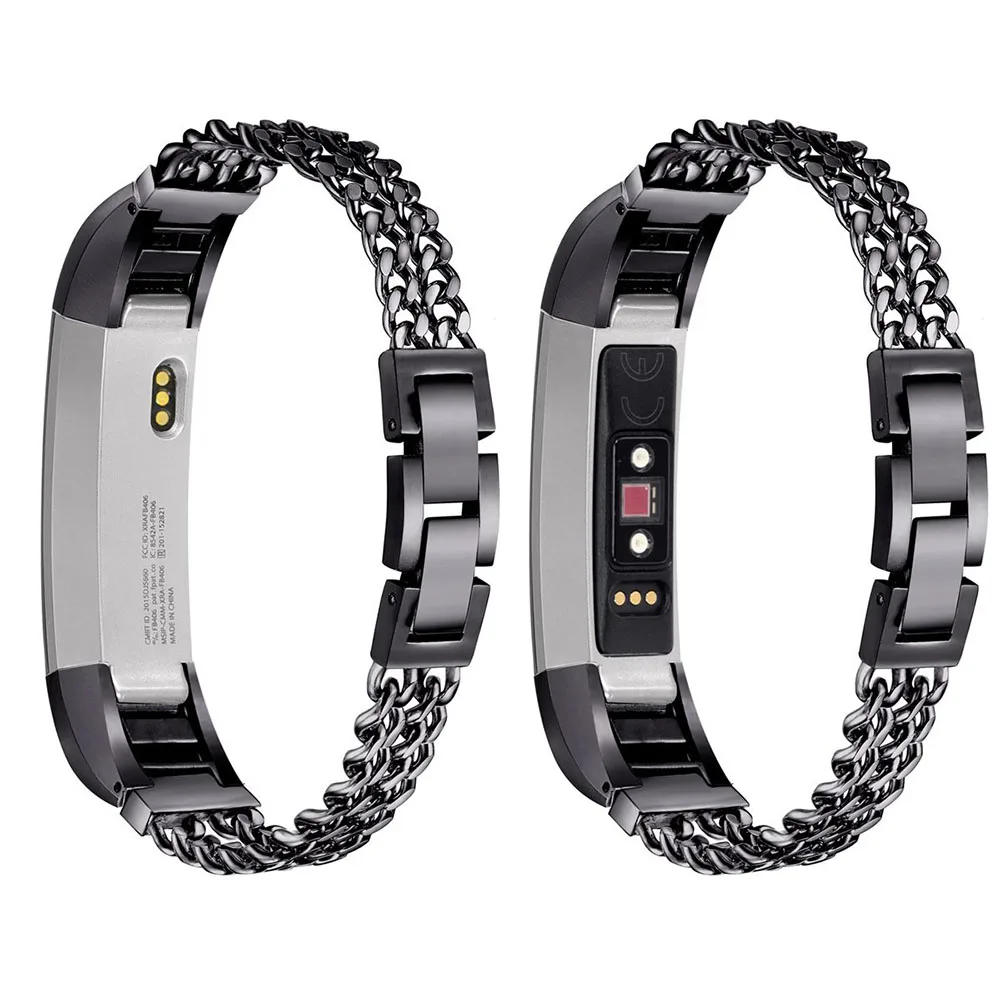 Сменные часы из нержавеющей стали для Fitbit Alta розовое золото ремешок наручных