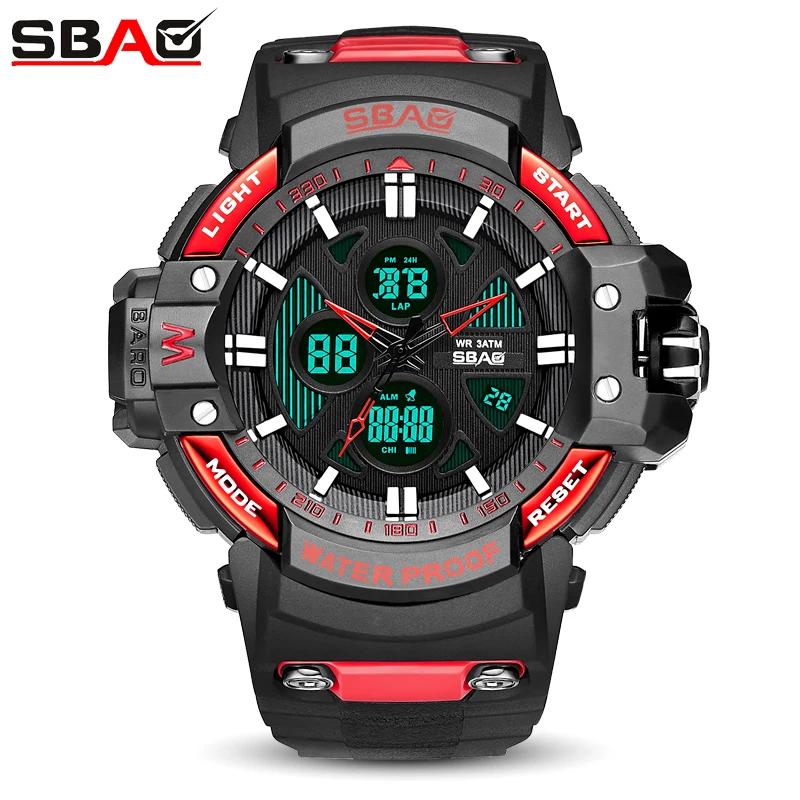 Top Brand Men Watch Male Dual Display Multi-Functional Military Electronic Watches Waterproof Clock Reloj Hombre 2018 | Наручные часы