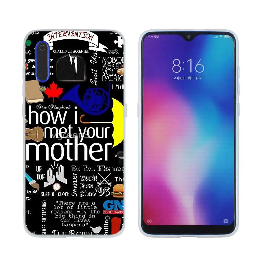 Soft picture 04 Чехол для телефона Xiao mi cc 9 mi 9 8 A2 Lite SE A1 f1 6 6X 5X MAX 3 mi X 2S Cover mi 9 mi 8 how i met My mother himym quotes - Цвет: Soft picture 04