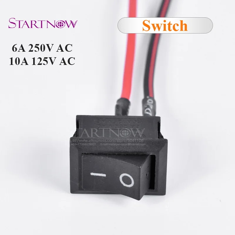 Переключатель ВКЛ/ВЫКЛ SPST 6А/250 В 10 А/125 В AC кулисный переключатель лодки с проводом 2 контакта черный кнопочный переключатель для DIY электронных частей