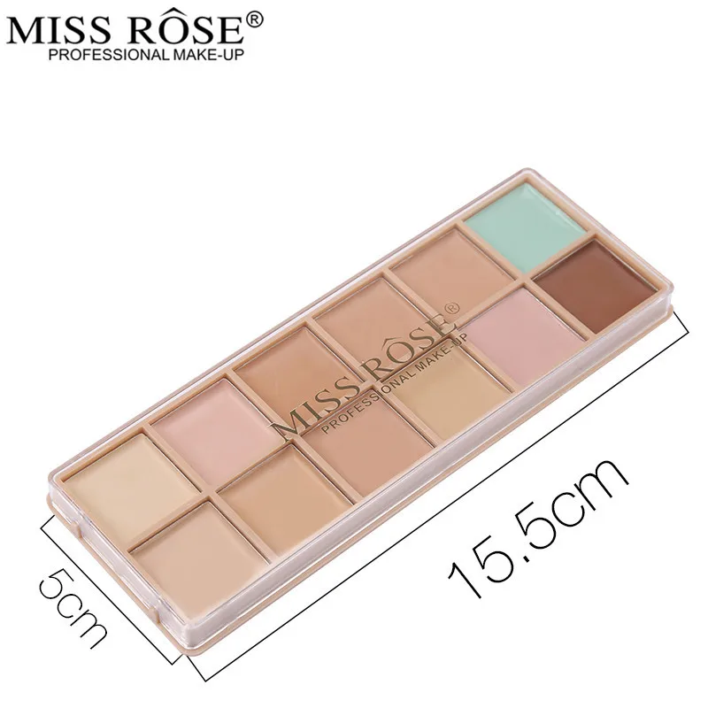 Miss Rose 12 цветов консилер палитра макияж базовый праймер крем для лица круглый контур хайлайтер стойкие