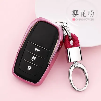 Мягкий чехол из ТПУ для ключей Toyota Chr C-hr RAV4 Land Cruiser 200 Avensis Auris corolla Prius брелок