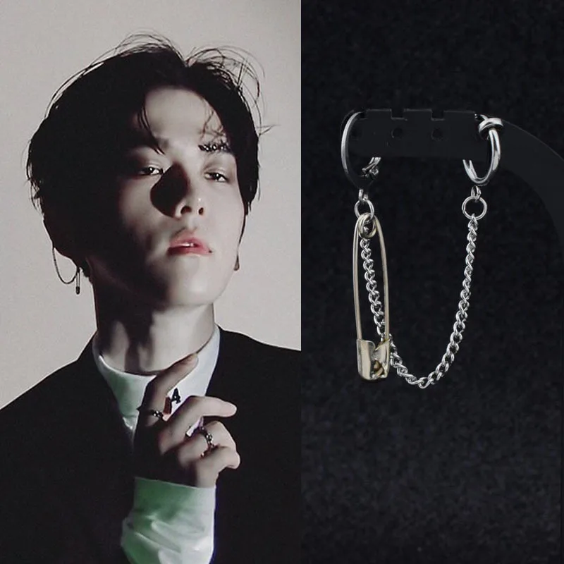 Корейские серьги гвоздики для мальчиков запонки из нержавеющей стали мужские в