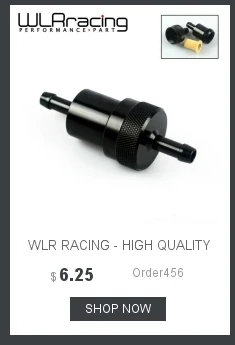 WLR RACING-OD: 58 мм Универсальный Топливный фильтр с 2 шт AN6/AN8/AN10 адаптер фитинги с 100 микрон стальной элемент WLR5573