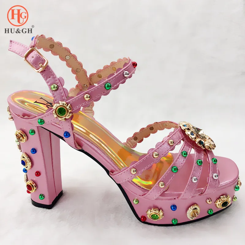 2019 Новое поступление африканские женские сандалии золотого цвета туфли