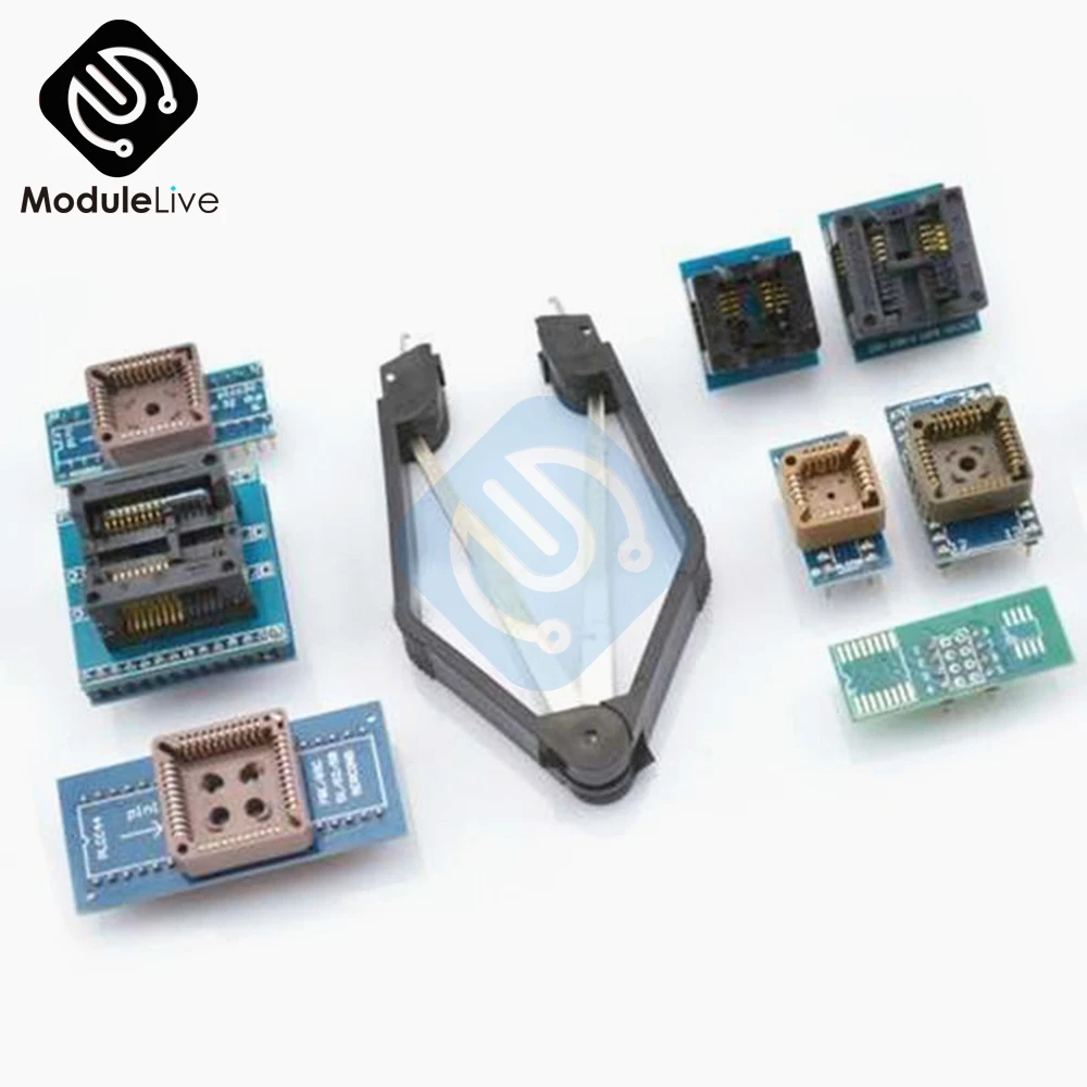 

8 программирующих адаптеров, Φ для TL866CS TL866A EZP2010 с IC Extractor